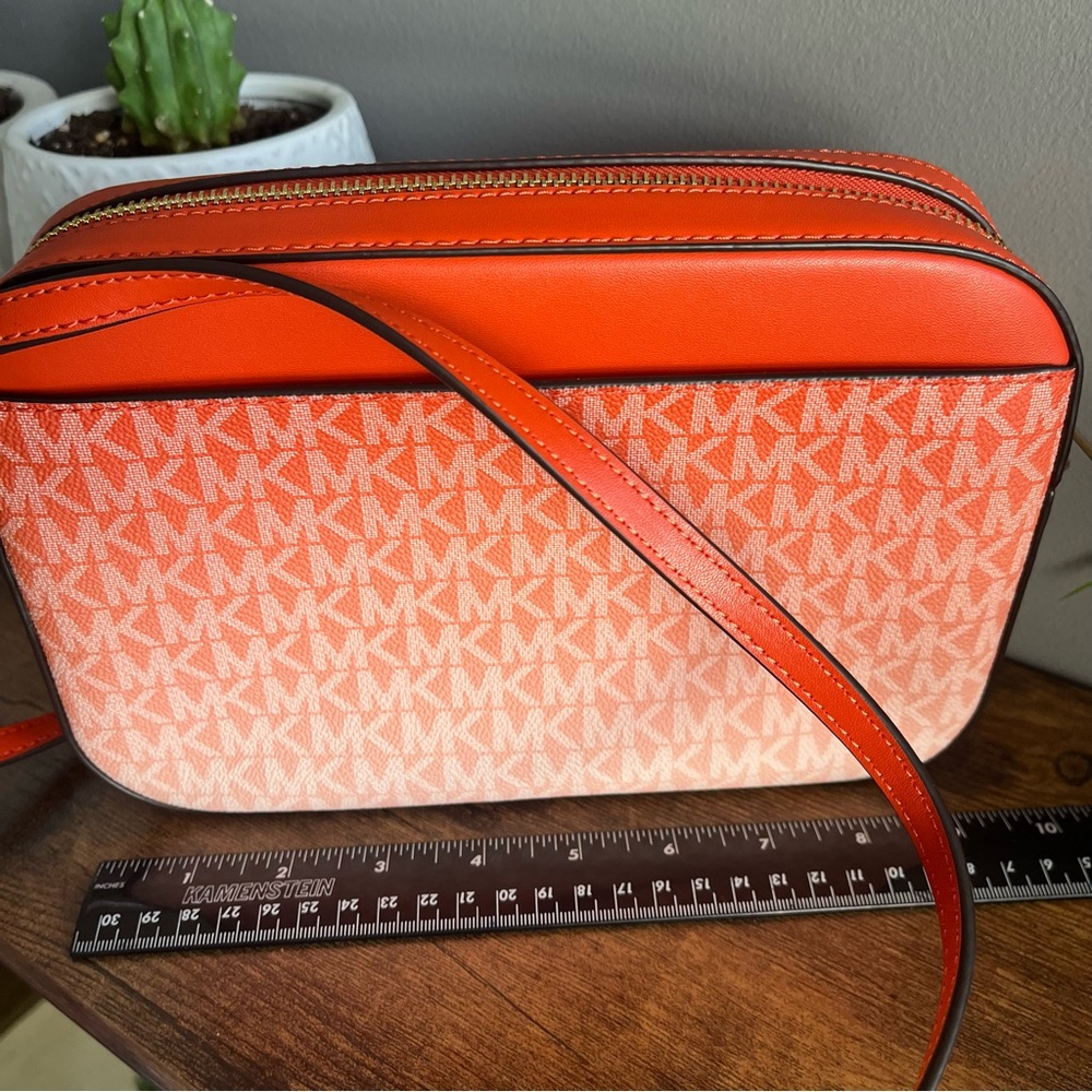 Michael Kors Vibrant Orange Ombré Crossbody Bag - Picture 2 of 8